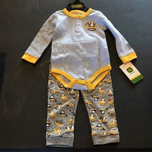John Deere Construction Baby Boy Outfit